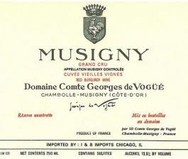 2013 Domaine Comte de Vogüé Musigny Vieilles Vignes Grand Cru 750 mL