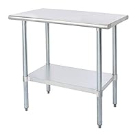 Rockpoint HX2019-14 36 in. x 24 in. Kitchen Table, 36x24inch, silver