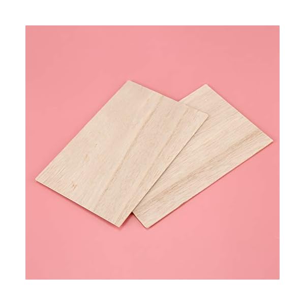 Rfvtgb 10 Stücke Balsaholz Bl？tter Holzplatte 150 x 100 x 2mm für Haus Schiff Handwerk Modell DIY – Bild 8