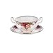 Royal Albert Old Country Roses Soup Cup, 11 ounces, Mostly White with Multicolored Floral Print