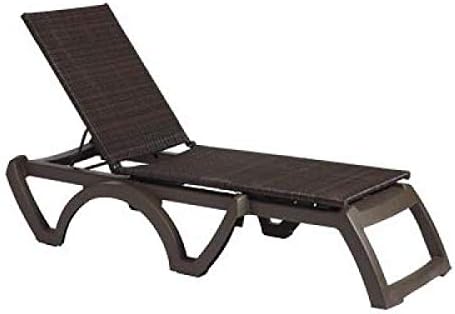 Java Chaise, Stackable, Without Arms, Adjustable, All Weather Wicker, Bronze Resin Frame, Power Washable, Uv Resistant, Recyclable, ASTM Rated, Bronze Weave (Price Per Each, Packed 16 Per Case)