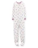 Carter's Toddler-Girls 1-pc Fleece Footed Sleeper Pajamas (4t, Ivory/Owls)