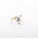 Cougar's Choice® 7 Pcs Fashion Vintage Turkish Arrow Moon Turquoise Joint Knuckle Nail Midi Ring Set Boho Ring Set (Gold)