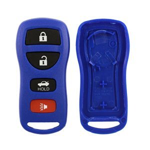 2002-2006 Nissan Altima Blue Replacement Keyless Remote Case and Pad (no electronics included)