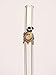 Hummingbird Glass Straws Purple Turtle on Clear Bent Straw 9 in x 9.5 mm With Cleaning Brush