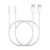Anker [Apple MFi Certified] [2-Pack] 3ft / 0.9m Premium Lightning to USB Cable with Ultra Compact Connector Head for iPhone Xs/XS Max/XR/X / 8/8 Plus / 7/7 Plus, iPod and iPad (White)