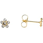STUDEX Daisy Stud Earrings | Hypoallergenic and Nickel Safe for Sensitive Ears | High Fashion Earrings for Women and Men