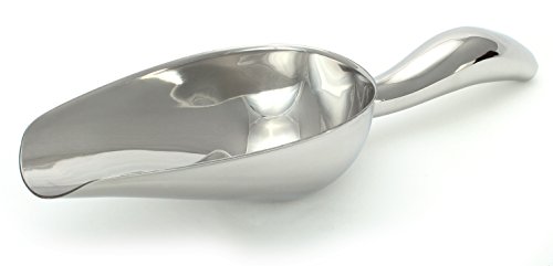 12 oz Stainless Steel Scoop, 10" Long by 3.3" Wide