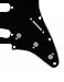 Metallor Electric Guitar Pickguard 3 Ply 11 holes SSS Single Coil Compatible with Strat Style Modern Guitar Parts Replacement(Black)