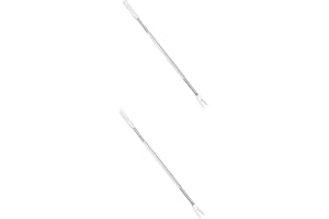 VOSAREA 2pcs Stainless Steel Shellfish Forks Lobster Nut Picks Seafood Tools Crab Forks for Oysters