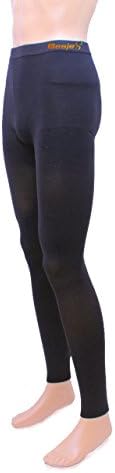 Besjex ® Opaque Graduated Therapeutic Footless Compression Pantyhose 20-30 mmHg, Firm Support - Satisfaction Guaranteed (M, Black)