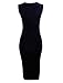 Tom's Ware Women's Classic Slim Fit Sleeveless Midi Dress TWCWD051-BLACK-L