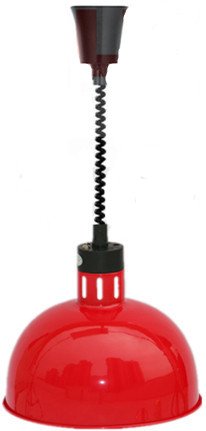 JIAWANSHUN D Type Food Warmer Lamp Food Heat Lamp Warmer with Lamp 250W 290mm (Red)