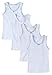 Sportoli Girls Ultra Soft 100% Cotton Tank Top Tagless Cami Undershirts (4 Pack) - Size 5/6