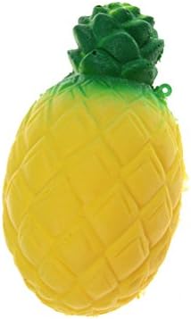 UBOOMS 1 pcs Kawaii Squishy Jumbos Pineapple Soft Slow Rising Scented Charms Bread Toy Stress Reliever Key Chains Bag Phone Straps