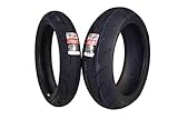 Full Bore Super Bike F2 Tire Set (1 Front 120/70ZR17 & 1 Rear 190/50ZR17) pair tires 120/70-17 190/50-17