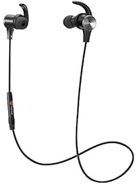 Bluetooth Headphones, TaoTronics Wireless 4.1 Magnetic Earbuds aptX Stereo Earphones, IPX5 Splash Proof Secure Fit for Sports with Built in Mic TT-BH07