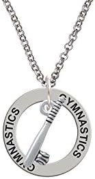 Bat and Ball - Gymnastics Affirmation Ring Necklace