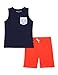 Nautica Boys' Toddler Two Piece Set with Tank Top and Pull On Shorts, Navy, 3T