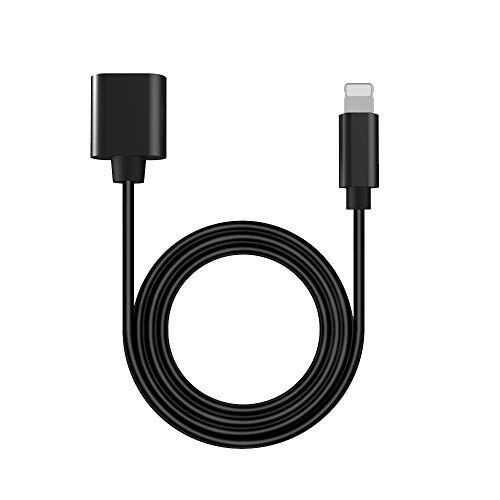 RCGEEK Compatible with OSMO Pocket to iPhone Data Transfering Extension Cable 3ft for OSMO Pocket Female to Male Pass Audio Video Music Data and Power Charge, 1 Piece - Thumbnail 3