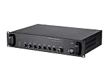 Monoprice 114886 Commercial Audio 120W 5ch 100/70V Mixer Amp with Microphone Priority (NO Logo)