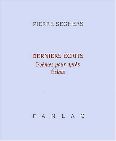 Derniers écrits