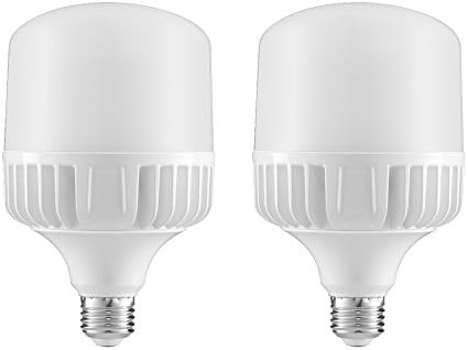 30W LED Standard E26 Base—With FREE E39 Base Converter—Commercial Retrofit Light Bulb, 3400 Lumens, 5000K (Daylight), AC100~277V (2 Pack)