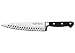 Winco KFP-84, 8″ Acero Chef’s Knife with Hollow Ground, Cook's Knife with Black Handle, Triple Riveted One Piece Full Tang Professional Chefs Knife