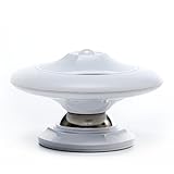 Motion Sensor Light,Ciutae 360° Rotating LED Wall Night Light,Detachable Magnet Base, Wireless USB Rechargeable Wall Lamp(Warm Light)