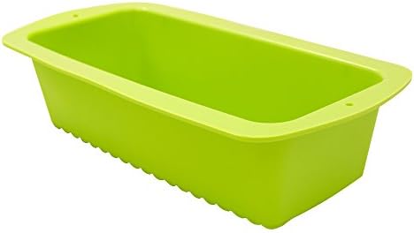 Marathon KW200009GR Premium Silicone Non-Stick Loaf, Bread and Cake Pan. BPA Free, Oven and Dishwasher Safe, Color – Green.