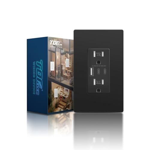 TOPELER USB C Wall Outlet