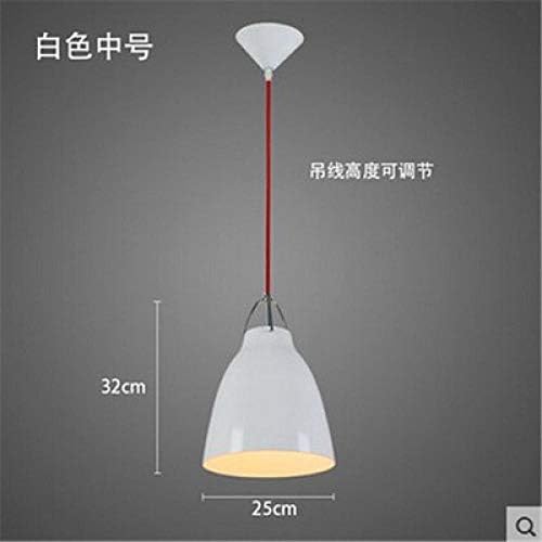 Simple Modern Chandelier Restaurant KFC lamp Creative Caravaggio Large Living Room Bedroom bar Aluminum@Good White_Without Light Source