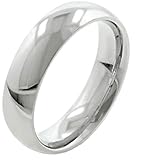 Lanyjewelry 5mm 316 Stainless Steel Plain Wedding Ring Band-13