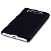 NOKIA LUMIA 820 HYBRID RUBBERISED BACK COVER CASE (SOLID BLACK)