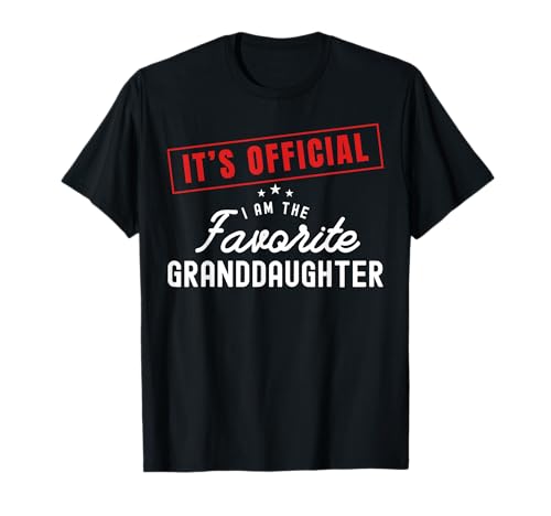 It's Official I'm The Favorite Granddaughter Vintage T-Shirt