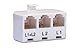 Telephone Cord Accessory Kit for Landline Phone Jack Kit, Includes; Telephone Extension Cord, Duplex Wall Jack Adapter and Splitter, Cable Coupler Connector. (4-Pack)