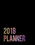 2018 Planner: Titanium Rainbow Print | Weekly Monthly Planner with To-Do Lists (Color of the Year Co by Nifty Notebooks