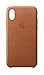 Apple iPhone X Leather Case - Saddle Brown