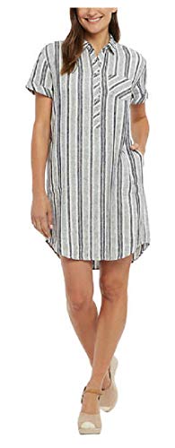 Adrienne Vittadini Linen Shirt Dress Montauk Singapore Ubuy