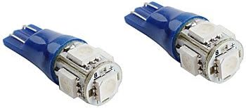 T10 5*5050 SMD Blue LED Car Flashing Signal Lights (2-Pack, DC 12V)