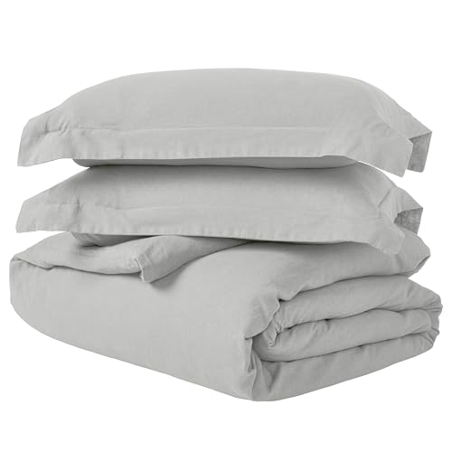 Superior Cotton Linen Duvet Cover Set, Chic Decor for Bedroom, Includes 1 Duvet…