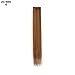 Miss Elegant 24” 10 Pcs Party Highlights Clip in Hair Extensions Colored Hairpieces Long Straight Hair Pieces Realistic Synthetic Hair Accessories for Girls 30g (Caramel Brown)thumb 4
