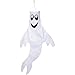 Zcutt Home Goods 48 inch Ghost Windsock Outdoor Hanging Decoration — Spun Polyester Fabric — Includes swival Hanging Clip