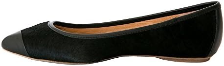 Klub Nico Grace Calf Hair Ballet Flat (7, Black)