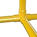 FORMUFIT 1” 4-Way Tee Furniture Grade PVC Fitting in Yellow, Made in USA, UV-Resistant, Impact-Proof, 1.315” Actual Socket Diameter (Pack of 4) - F0014WT-YE-4