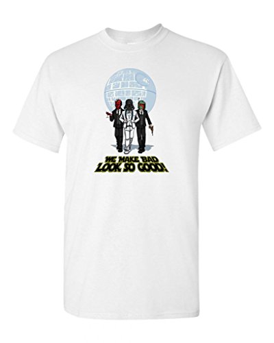 We Make Bad Look Good Parody Adult DT T-Shirt Tee (XXXXX Large, White)