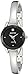 Armitron Women's 75/5327BKSV Diamond-Accented Dial Silver-Tone Bangle Watch