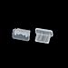 uxcell 5Pcs Clear Dust Plastic Cover For Digital Product Mini-USB