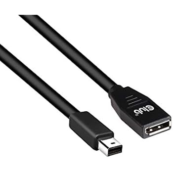 Club 3D Mini DisplayPort to DisplayPort Valve Index Adapter 1.4 8K 60Hz DSC 1.2 HBR 3 HDR Extension Male-Female-CAC-1121-1m/3.28ft 32 AWG