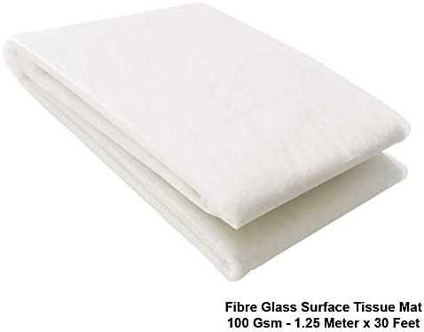 Fiberglass Surface Tissue (100 GSM | 2.9 Oz/yd²) (50" x 30 Feet | 10 Yard)